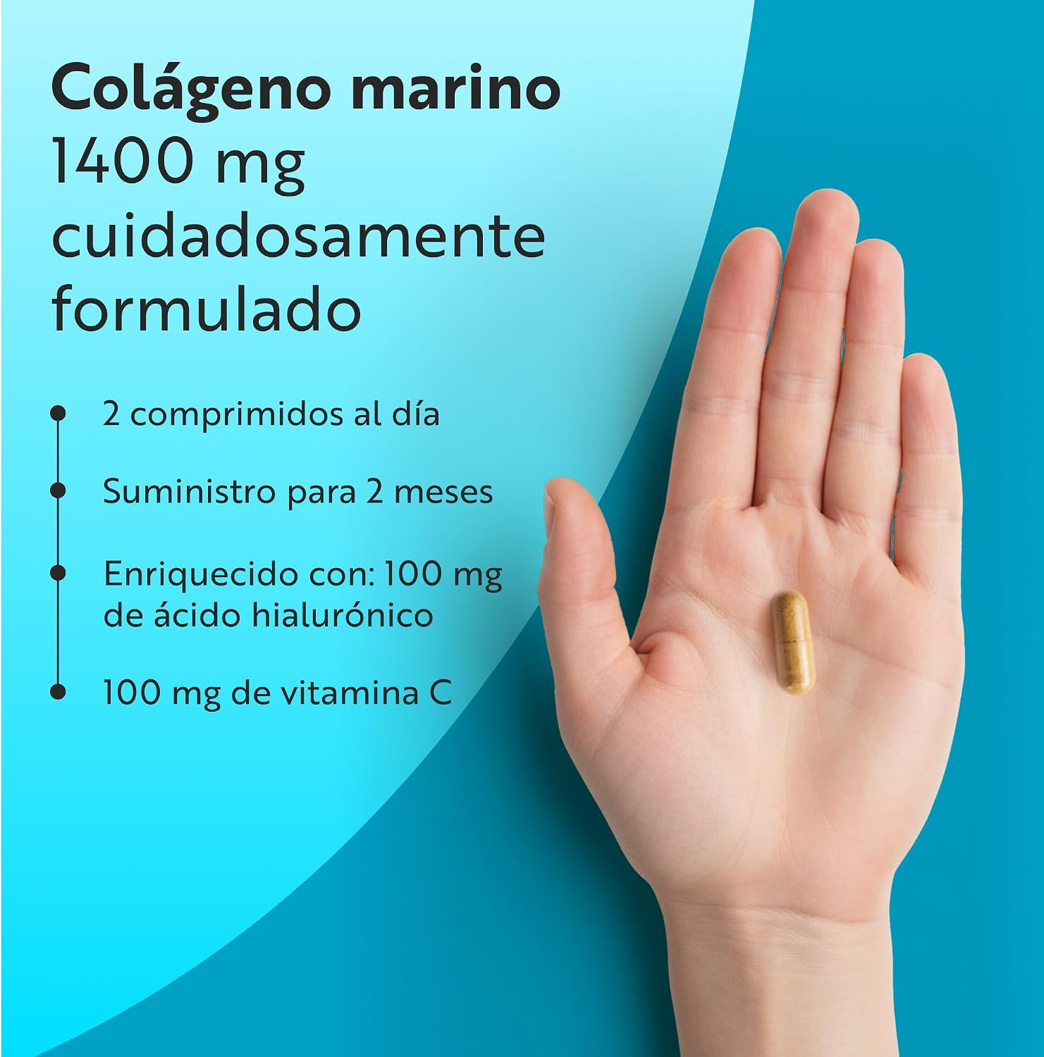 Nutravita Colageno Marino 1400 Mg Con Ácido Hialurónico 100 Mg - Imagen 4