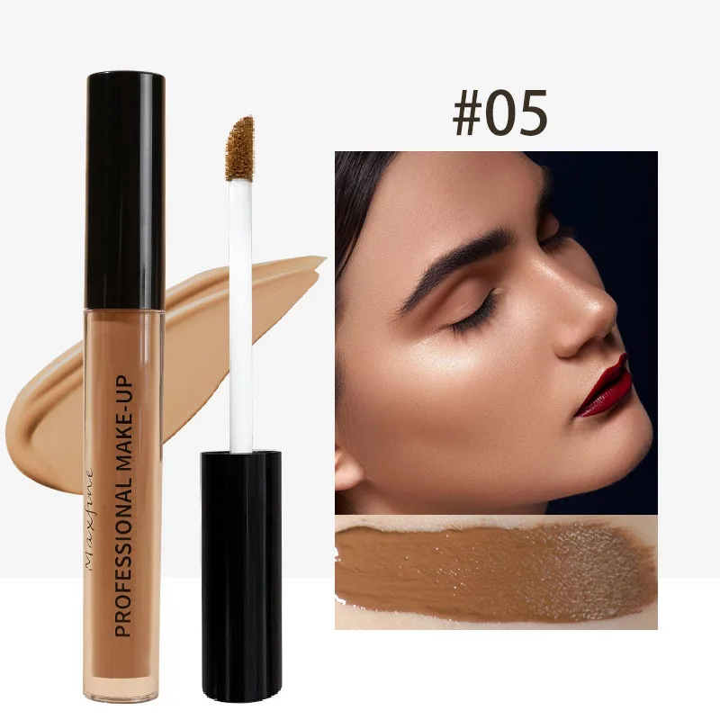 Maquillaje facial profesional. Corrector líquido mate de alta cobertura, resistente al agua, control de aceite, hidratante - Imagen 8