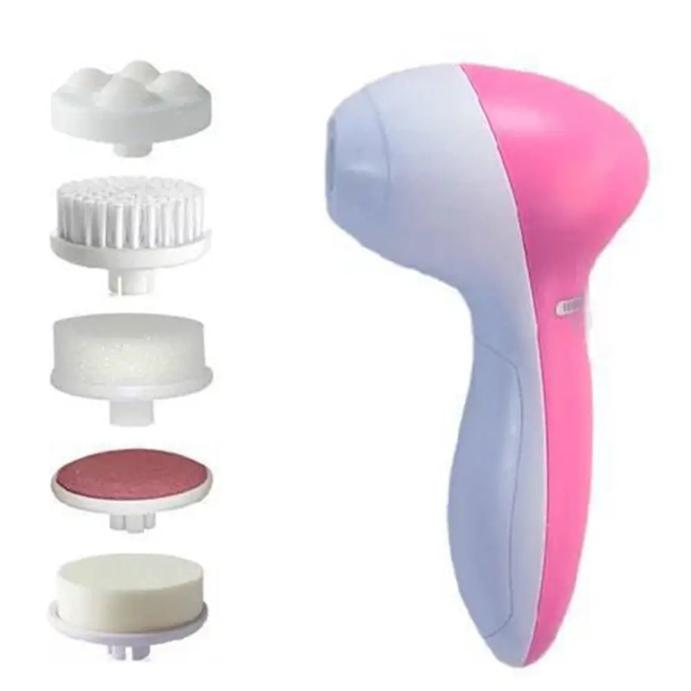 Limpiador Facial eléctrico 5 en 1, cepillo de limpieza Facial, máquina de lavado, Spa, cuidado de la piel, masajeador - Imagen 6