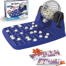 Juego de Bingo | Incluye 48 Cartones, 90 Bolas Imborrables Y Fichas De Juego Para Toda La Familia