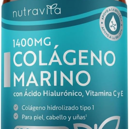 Nutravita Colageno Marino 1400 Mg Con Ácido Hialurónico 100 Mg