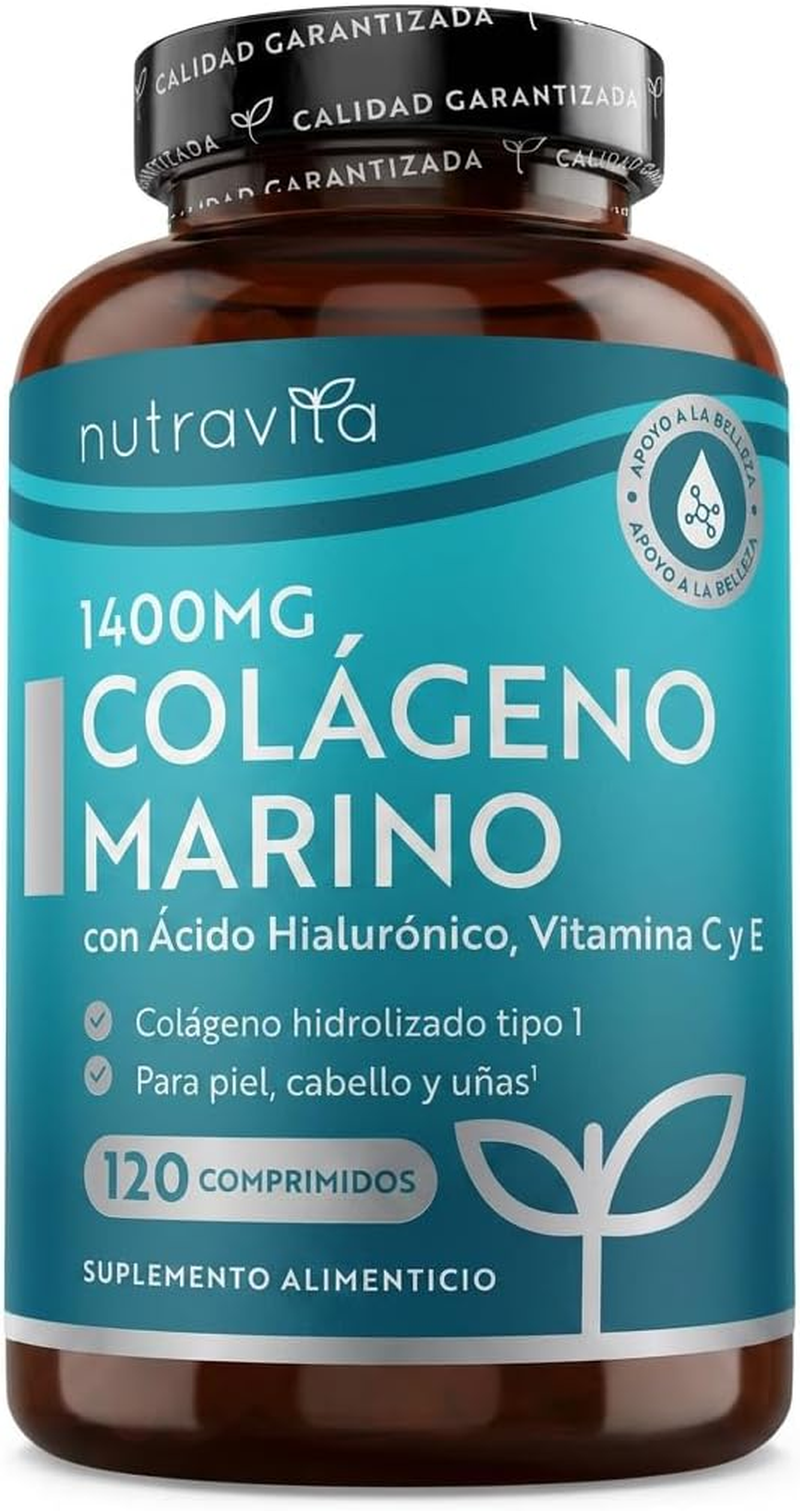 Nutravita Colageno Marino 1400 Mg Con Ácido Hialurónico 100 Mg