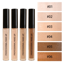 Maquillaje facial profesional. Corrector líquido mate de alta cobertura, resistente al agua, control de aceite, hidratante