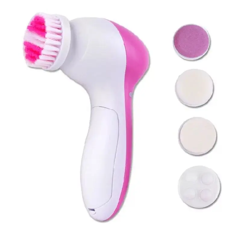 Limpiador Facial eléctrico 5 en 1, cepillo de limpieza Facial, máquina de lavado, Spa, cuidado de la piel, masajeador - Imagen 4