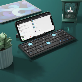 Teclado Bluetooth plegable Jomaa: teclado inalámbrico recargable