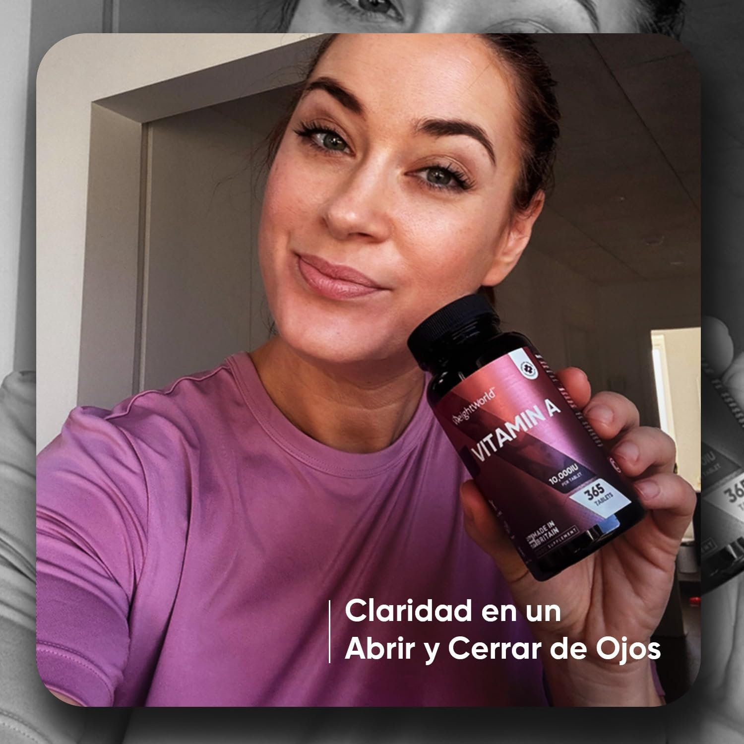 Vitamina a 10000 UI - 365 Comprimidos Acetato De Retinol Vegano Para 1 Año - Imagen 7