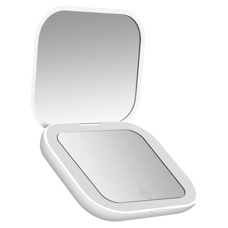 Espejo Compacto con Luces, Aumento 1X/2X, Espejo de Maquillaje LED Portátil - Imagen 7