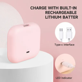 Espejo Compacto con Luces, Aumento 1X/2X, Espejo de Maquillaje LED Portátil